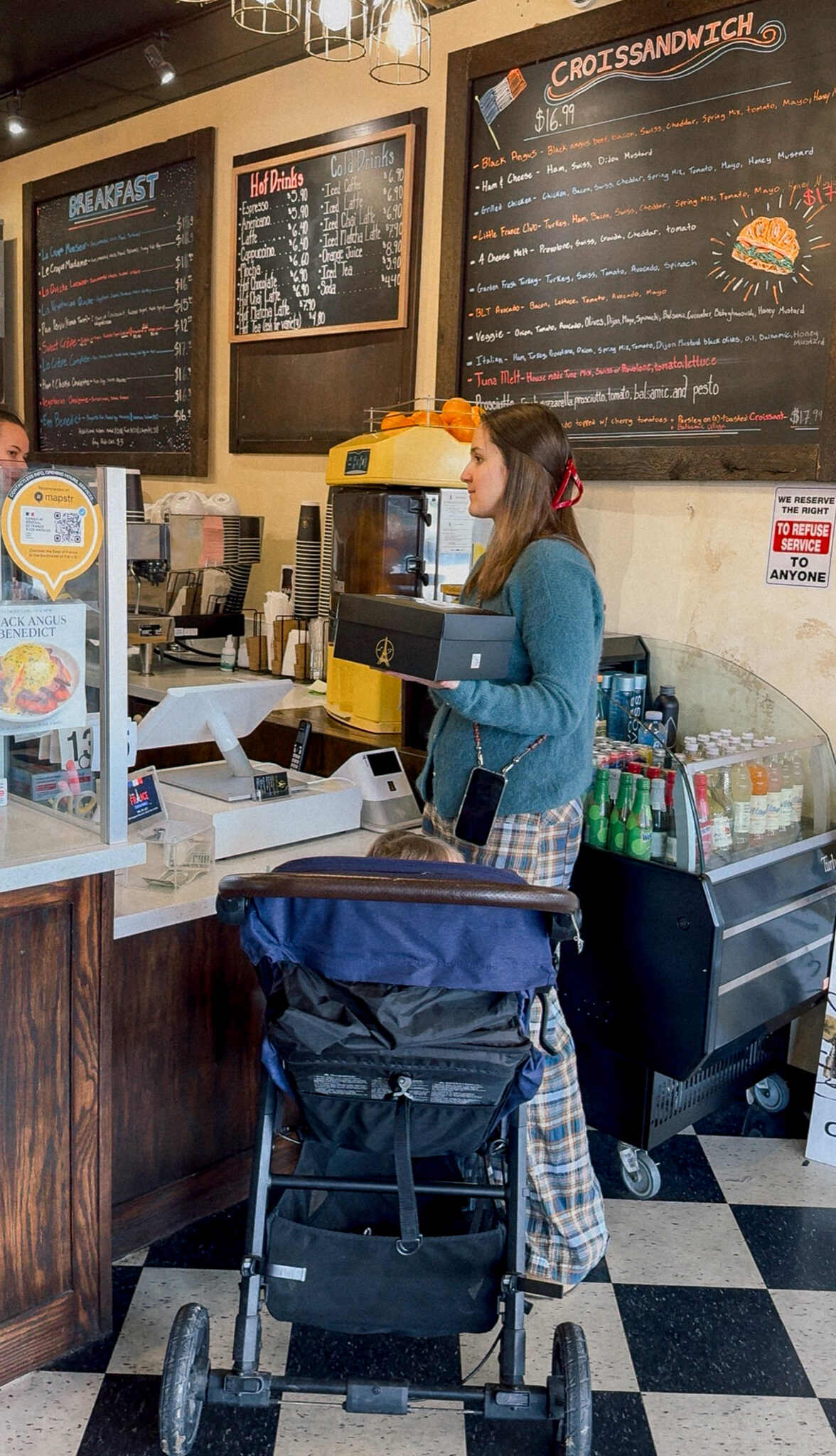 bakery date with the best travel stroller.