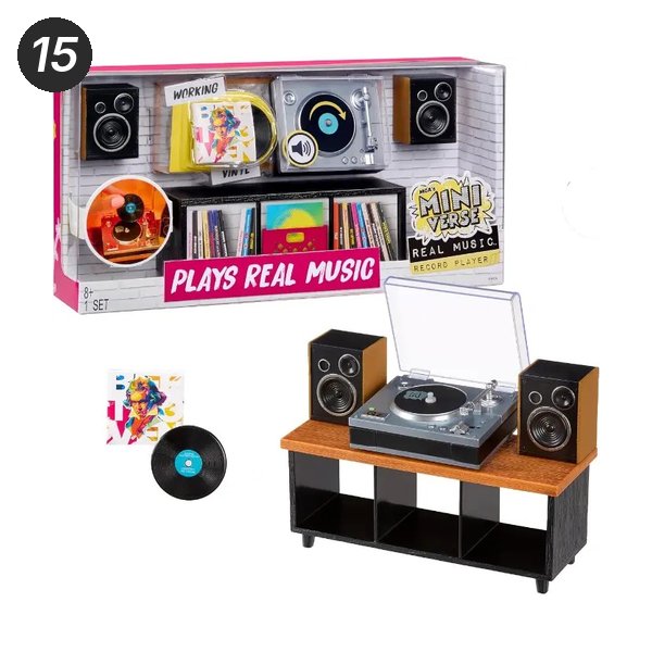 15. MGA's Miniverse Real Music Record Player, a gift for 10 year old girls