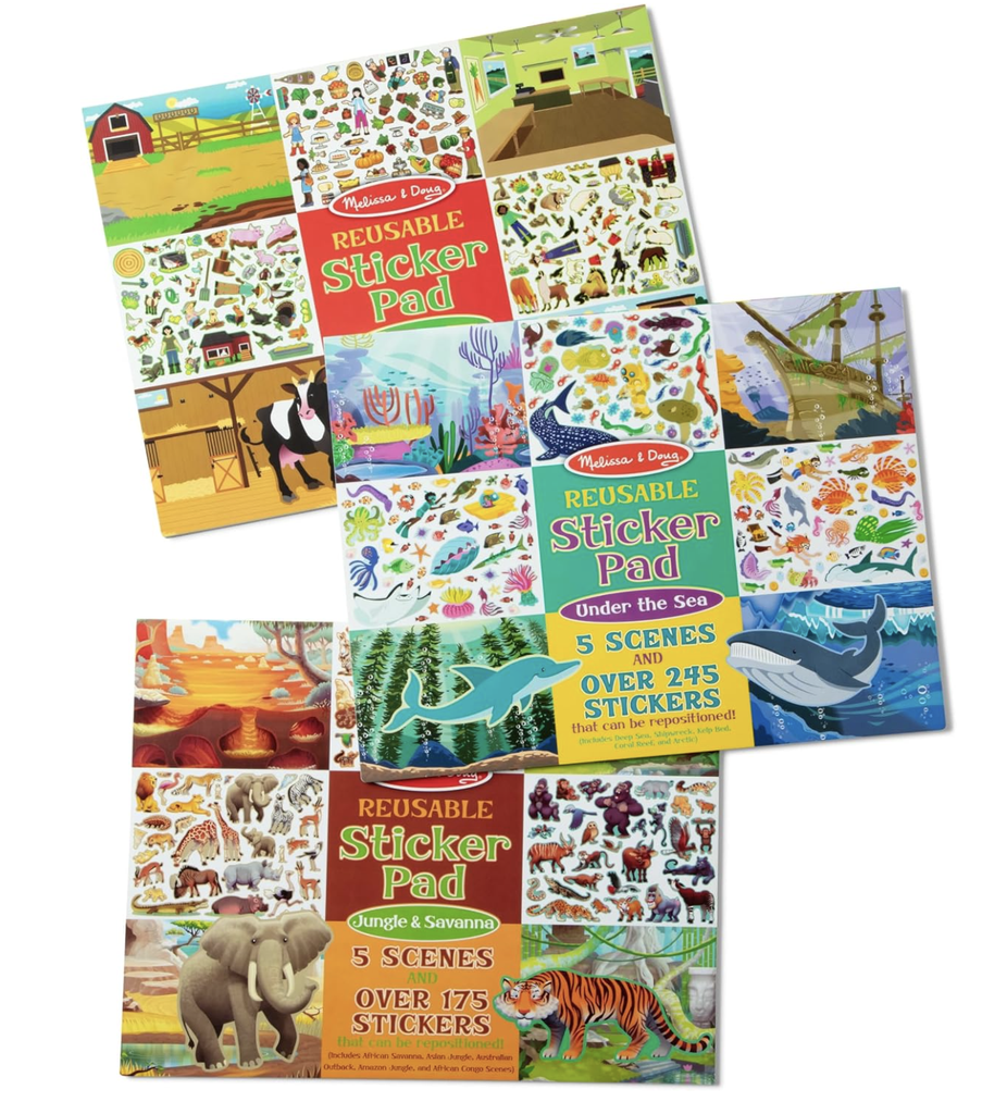 reusable sticker pads for 2 year old