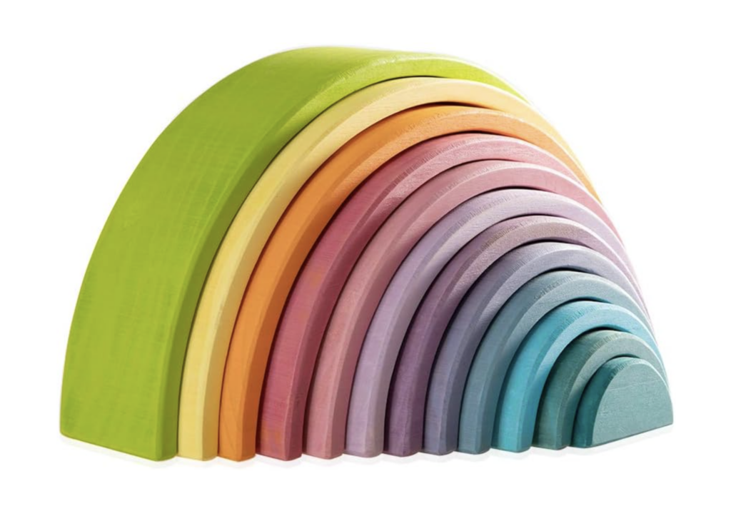 Montessori Wooden Rainbow Stacker