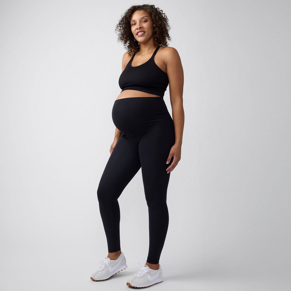 Ingrid and Isabel Everyday Active maternity leggings in black