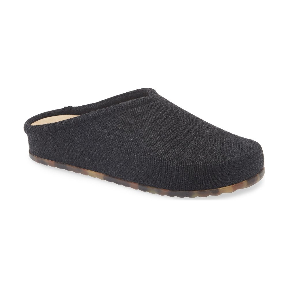 Rothy's Casual Clog in black, a washable slip-on clog for pregnancy
